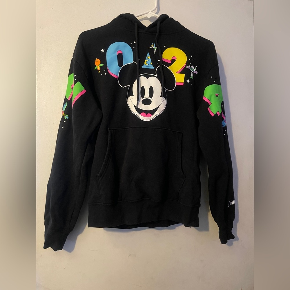 Disneyland 2024 Mickey Mouse Hoodie (XS Adults, Black-Pre-Owned)